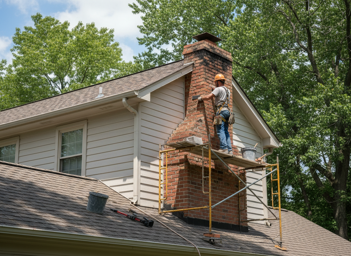 brick chimney repair in Centerville