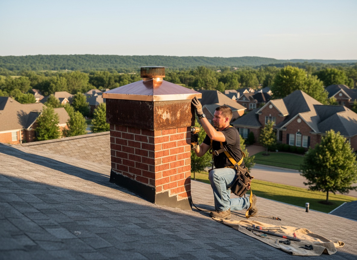 chimney cap repair in Centerville