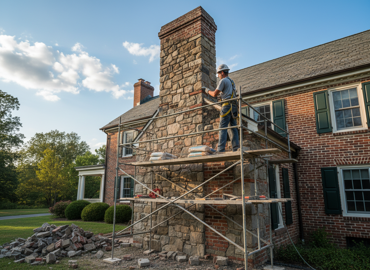 chimney masonry repair in Centerville